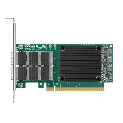 QSFP56 Mellanox ইথারনেট অ্যাডাপ্টার NIC ConnectX-6 Dx EN 100GbE নেটওয়ার্ক কার্ড MCX623106AN-CDAT