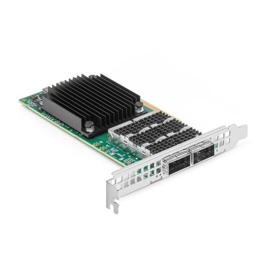 QSFP56 Mellanox ইথারনেট অ্যাডাপ্টার NIC ConnectX-6 Dx EN 100GbE নেটওয়ার্ক কার্ড MCX623106AN-CDAT