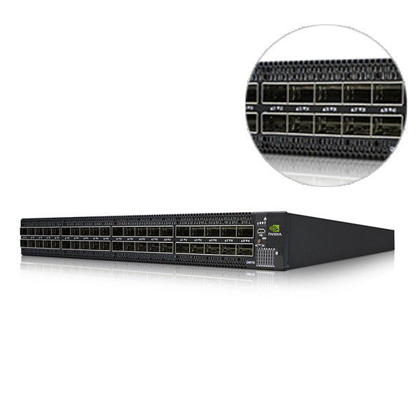 40 QSFP28 পোর্টস নন ব্লকিং HDR Mellanox নেটওয়ার্ক সুইচ InfiniBand MQM8790-HS2F 200Gb/S