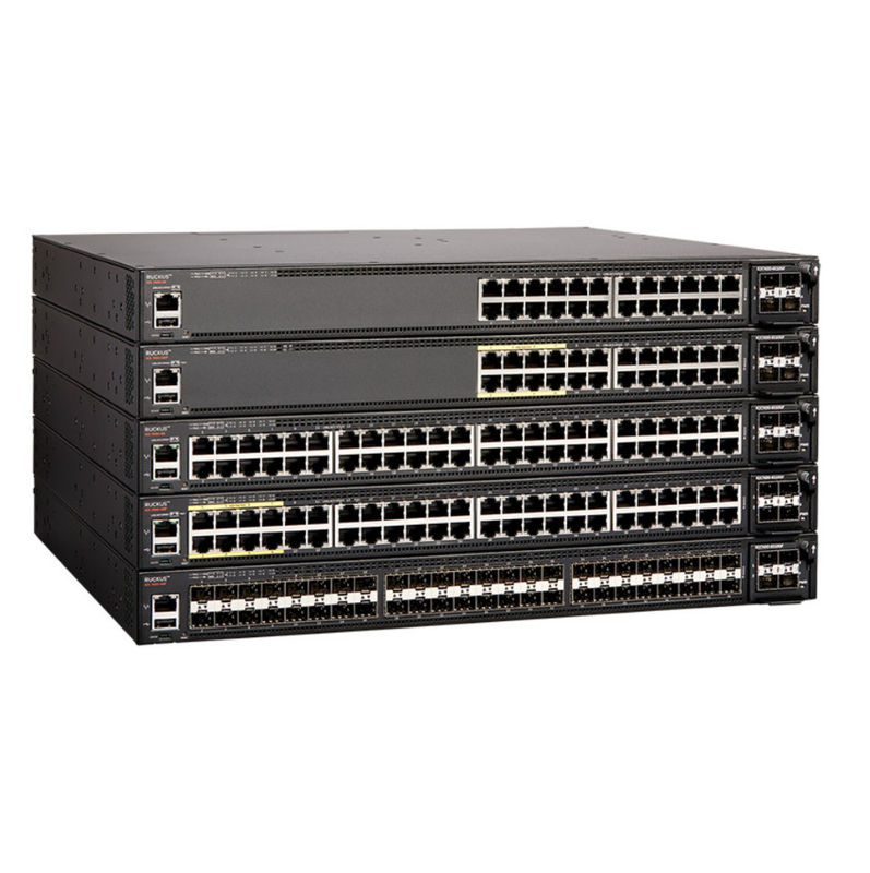 নেটওয়ার্ক রাকাস Icx7450 24 পোর্ট POE স্যুইচ 1500W 336 Gb/S 960 Gb/S