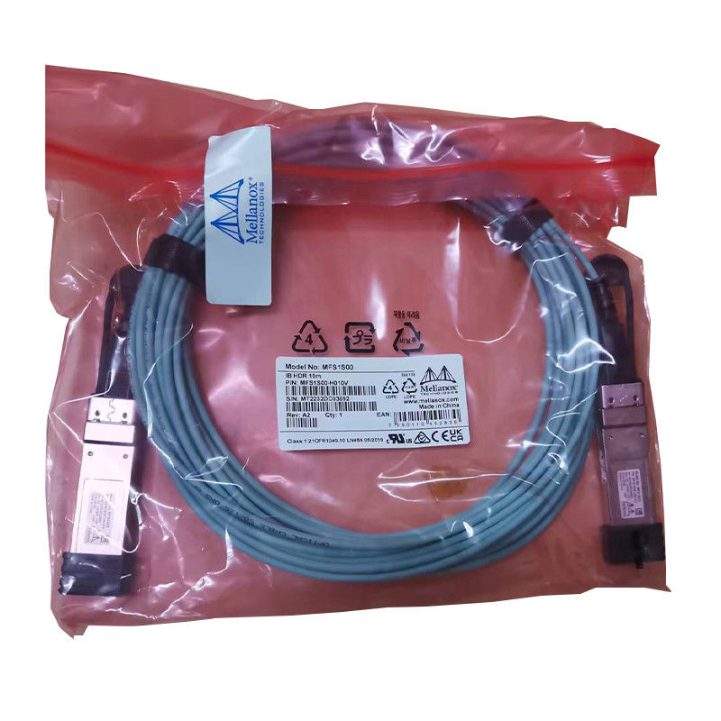 Mellanox AOC DAC কেবল MFS1S00-H015V Aoc ফাইবার কেবল দ্রুত দক্ষ ডেটা সেন্টার সংযোগ 100GbE 25GbE