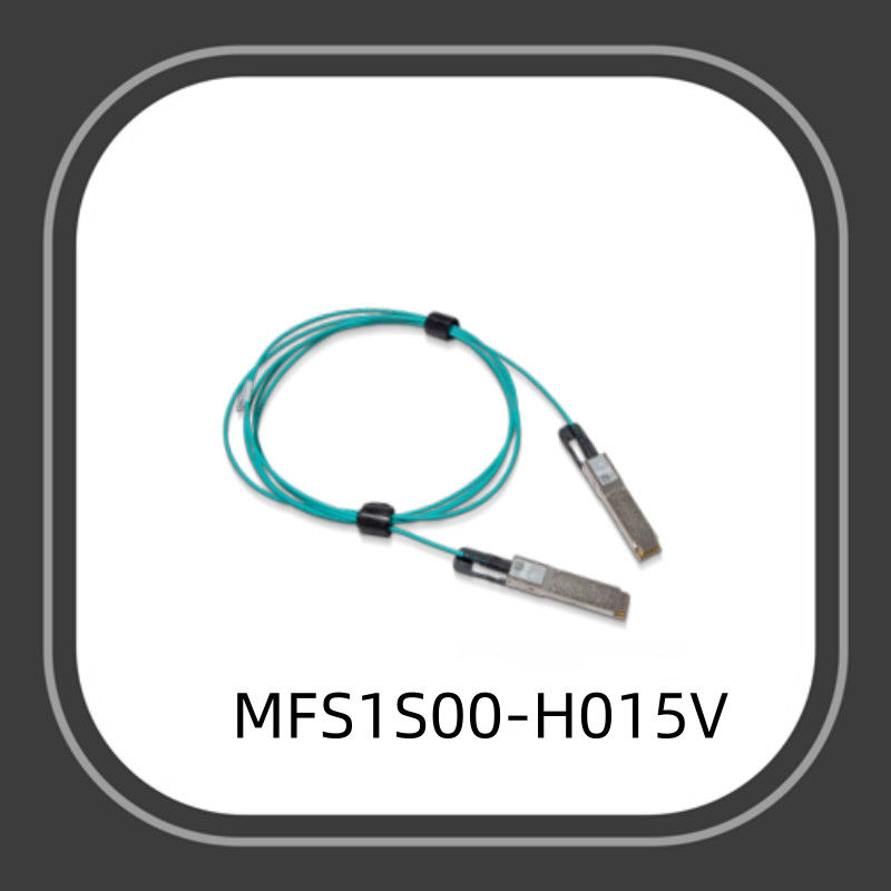 Mellanox AOC DAC কেবল 200G 15m QSFP56 Aoc ফাইবার কেবল MFS1S00-H015V সক্রিয় অপটিক্যাল কেবল