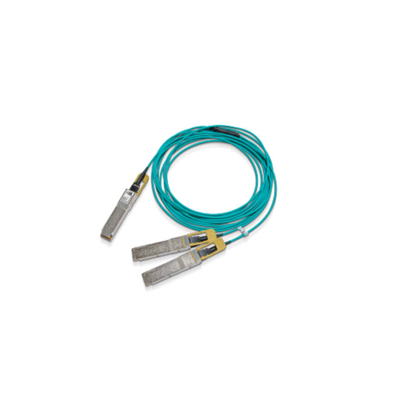 কম লেটেন্সি Mellanox AOC কেবল MFS1S50-H005V স্প্লিটার কেবল ইথারনেট 200GbE থেকে 2x100GbE 5m