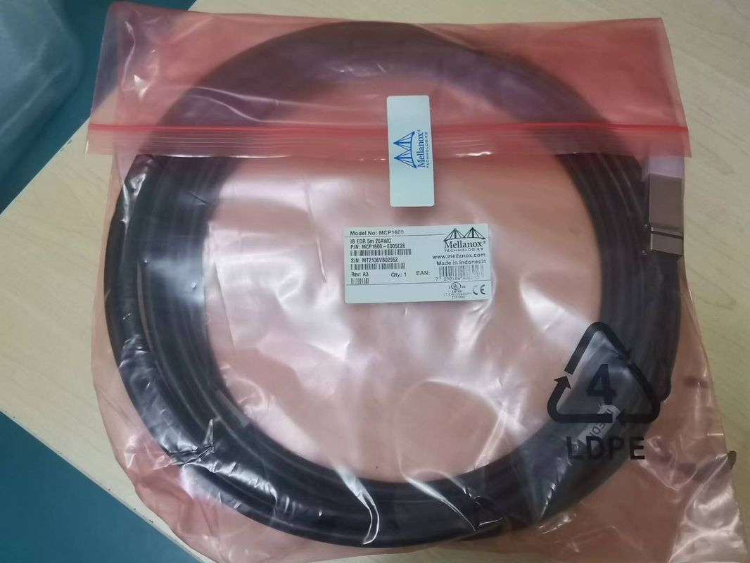 MCP1600-E003E26 সরাসরি সংযুক্ত কপার তারের InfiniBand EDR 100Gb/S QSFP28 3m কালো 26AWG পর্যন্ত
