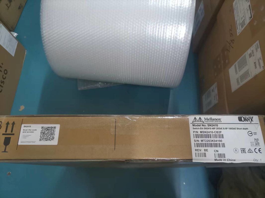 MSN2410-CB2F Mellanox নেটওয়ার্ক Onyx 18 SFP28 এবং 4 QSFP28 পোর্ট সহ ইথারনেট সুইচ করুন