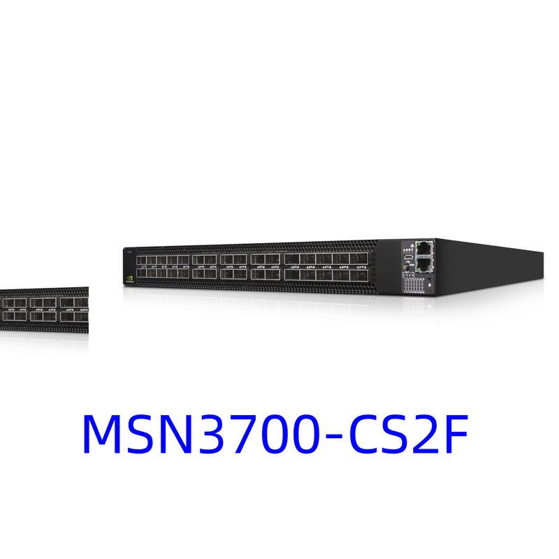 MSN3700-CS2F স্পেকট্রাম-2 ভিত্তিক 100GbE 1U Open mellanox নেটওয়ার্ক সুইচ করুন Onyx 32 QSFP28 পোর্টের সাথে