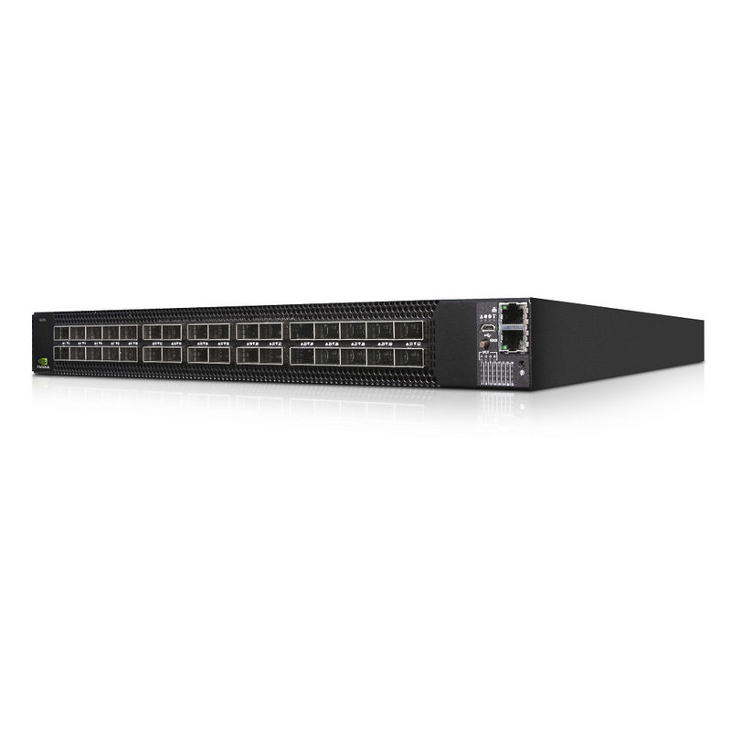 MSN3700-CS2F Mellanox নেটওয়ার্ক সুইচ সরবরাহ (AC) স্ট্যান্ডার্ড ডেপথ X86 CPU P2C এয়ারফ্লো রেল কিট