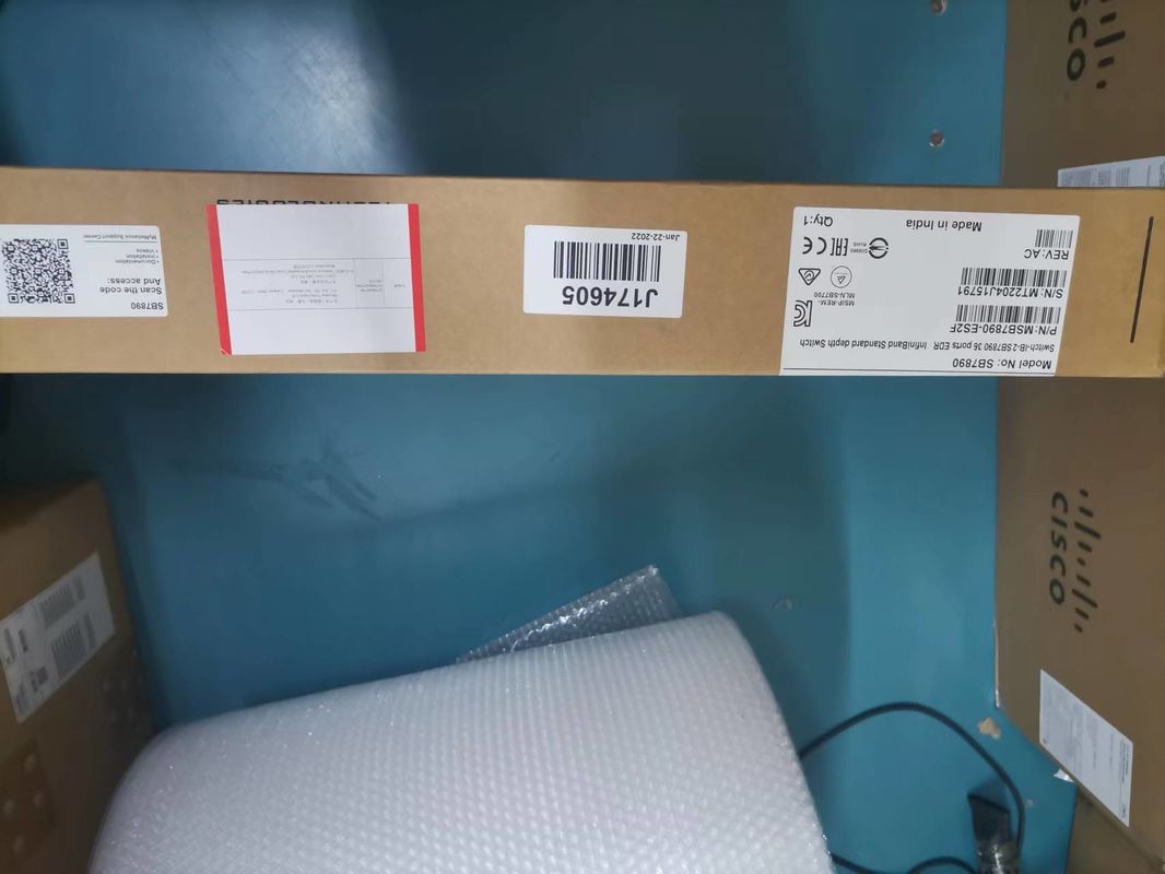 MSB7800-ES2F Mellanox নেটওয়ার্ক সুইচ InfiniBand EDR 100Gb/S সিস্টেম 36 QSFP28 পোর্টস 1U