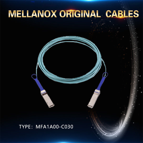 MFS1S00-H030V Aoc নেটওয়ার্ক কেবল IB HDR পর্যন্ত 200Gb/S QSFP56 30m 200GBase-AOC QSFP56 থেকে QSFP56