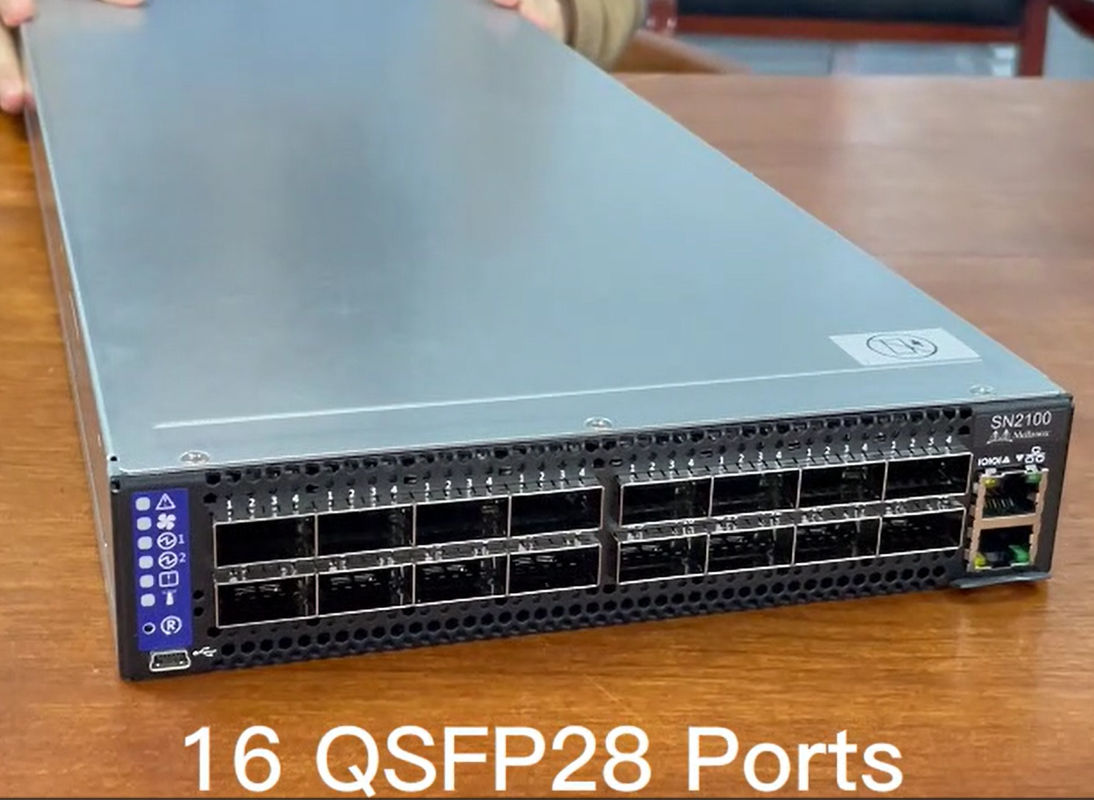 MSN2100-CB2F Mellanox নেটওয়ার্ক সুইচ স্পেকট্রাম ভিত্তিক 1001U Mellanox কার্ডের সাথে ইথারনেট খুলুন