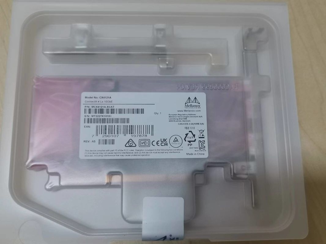 MCX4121A-ACAT ConnectX®-4 Lx EN Nic নেটওয়ার্ক ইন্টারফেস কার্ড 25GbE ডুয়াল পোর্ট SFP28
