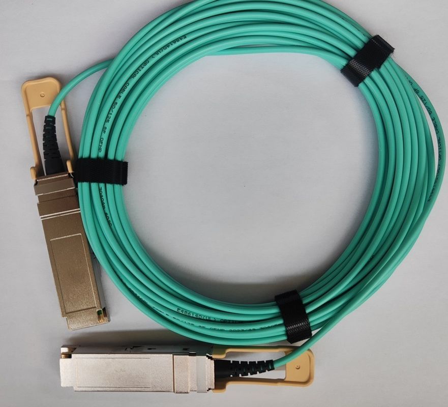 200G QSFP56 অ্যাক্টিভ অপটিক্যাল ক্যাবল 26.56GBaud স্পিড ডেটা ট্রান্সমিশন OM3/OM4 সংযোগকারী টাইপ QSFP56 সংযোগকারী সঙ্গে সামঞ্জস্যপূর্ণ