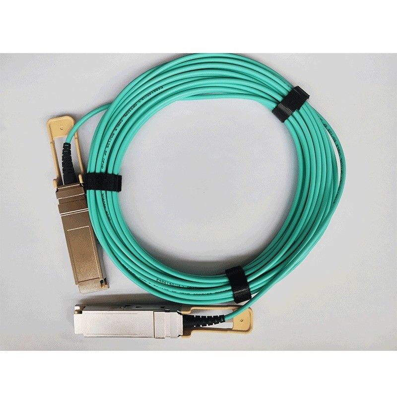 200G QSFP56 অ্যাক্টিভ অপটিক্যাল ক্যাবল 26.56GBaud স্পিড ডেটা ট্রান্সমিশন OM3/OM4 সংযোগকারী টাইপ QSFP56 সংযোগকারী সঙ্গে সামঞ্জস্যপূর্ণ
