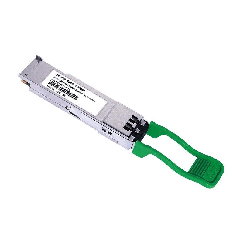 100G QSFP28 2km CWDM4 ফাইবার অপটিক ট্রান্সসিভার ইথারনেট নেটওয়ার্ক পাওয়ার ≤3.5W সর্বনিম্ন প্রাপ্ত ≤3.5W 2km পরিসীমা মূল