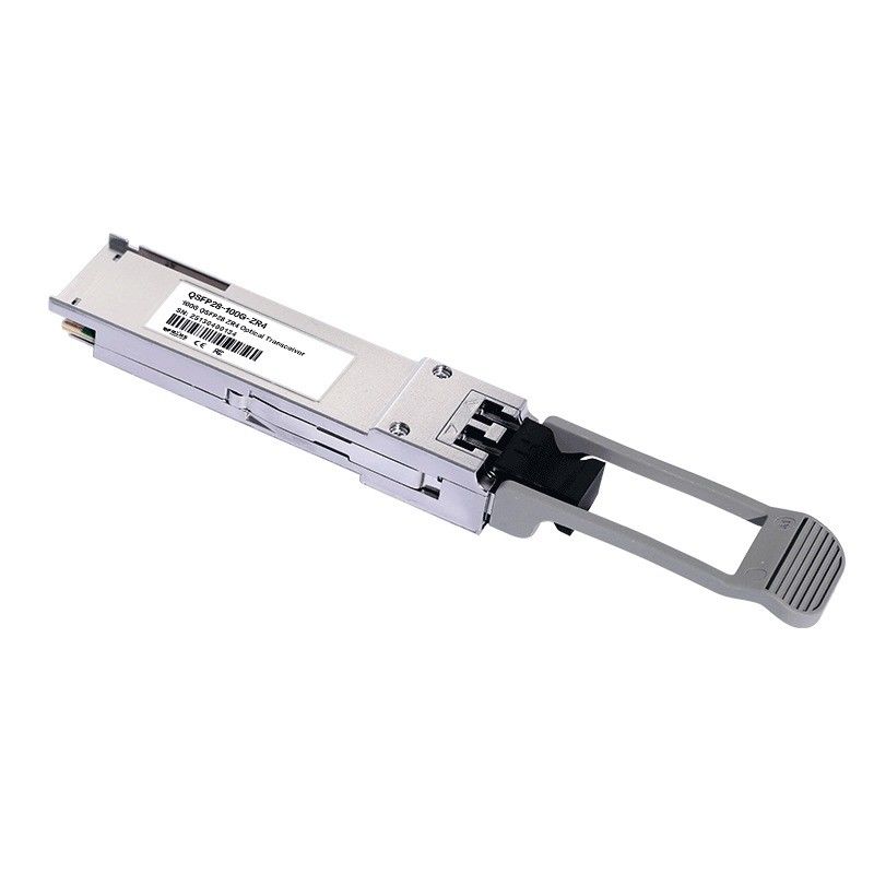100G QSFP28 ZR4 LC ডুপ্লেক্স অপটিক্যাল ট্রান্সিভার 80km SFP28 LR4 103Gbps EML ল্যান-ডাব্লুডিএম ট্রান্সিভার ডিজিটাল ডায়গনিস্টিক সহ
