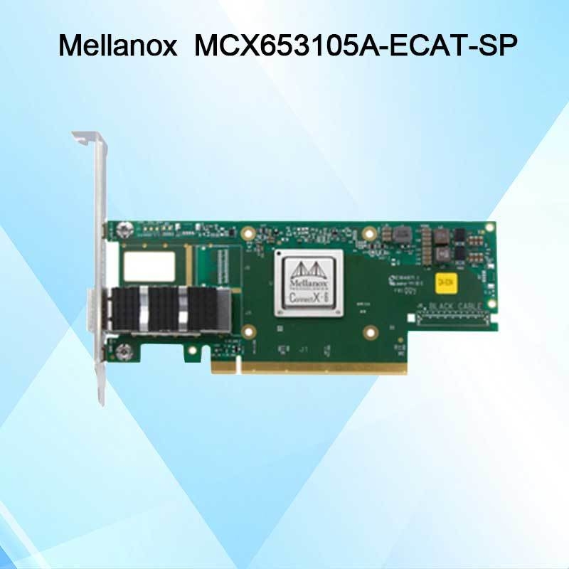 Nvidia MCX653105A-Ecat-Sp Connectx6 সিঙ্গেল-পোর্ট OSFP56 EDR 100GB/S Vpi ইনফিনিব্যান্ড নেটওয়ার্ক কার্ড