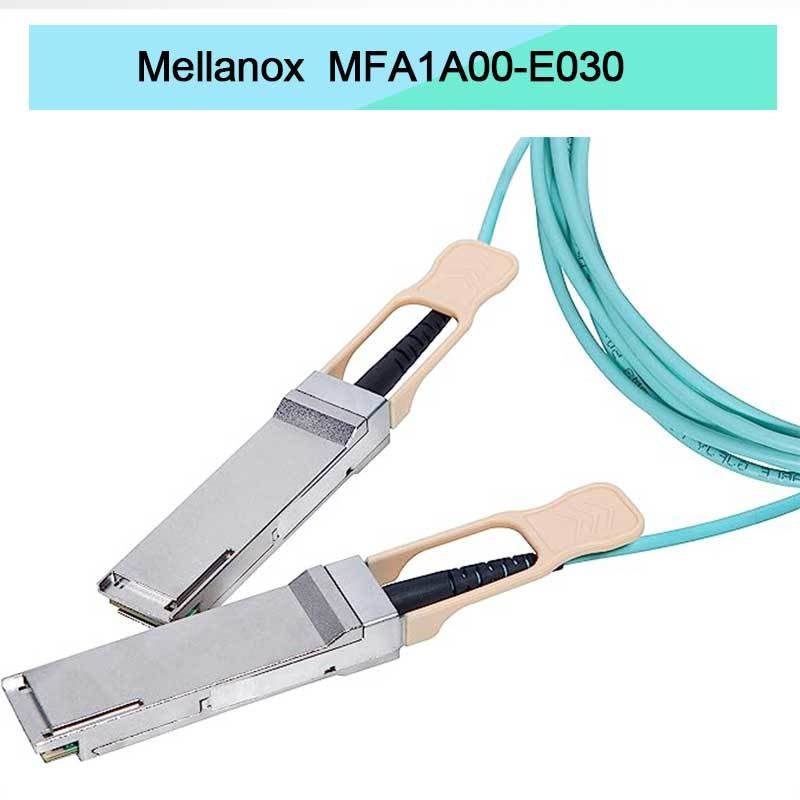 VCSEL ভিত্তিক QSFP Mellanox AOC ক্যাবল MFA1A00-E030 IB EDR 100Gb/S পর্যন্ত