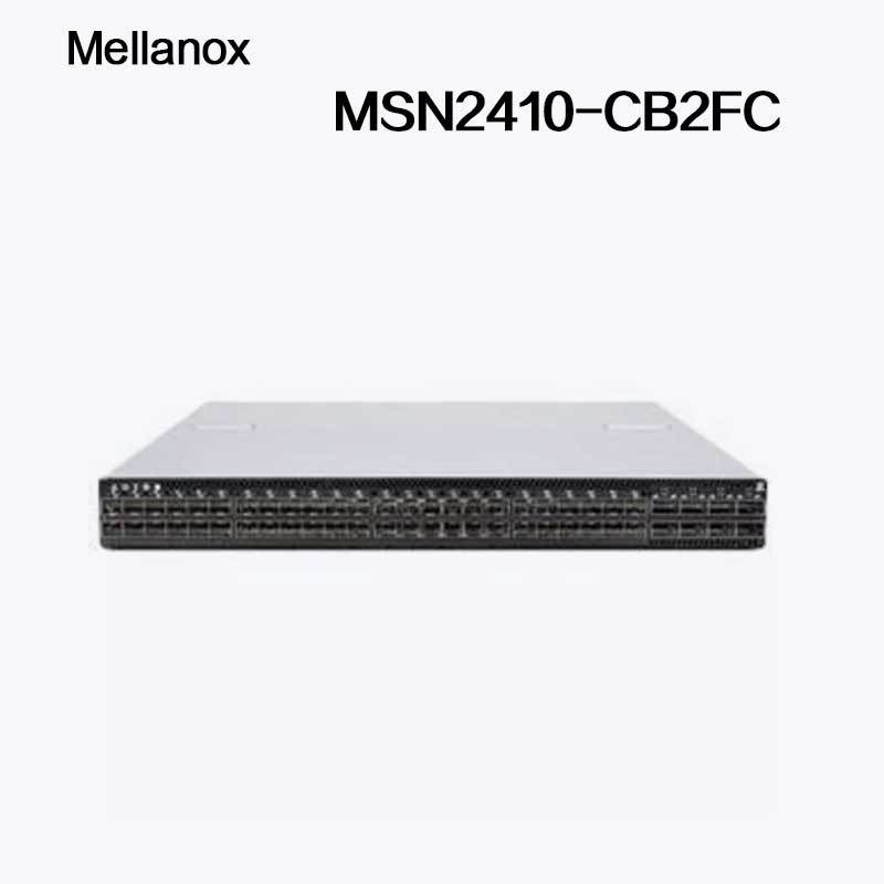 MSN2410-CB2FC Mellanox sN2410Mellanox নেটওয়ার্ক সুইচ কিউমুলাস লিনাক্স 48 SFP28 পোর্ট 8 QSFP28 পোর্ট