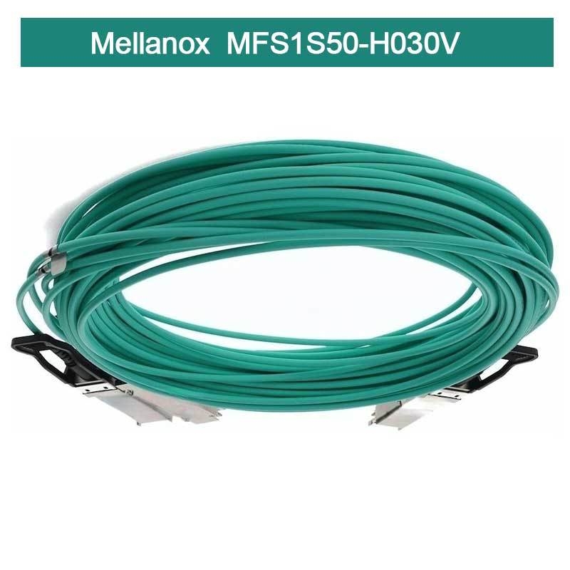ইনফিনিব্যান্ড Mellanox AOC MFS1S50-H030V VPI HDR & ETH 2x100Gb/S 30M QSFP56 নতুন এবং মূল