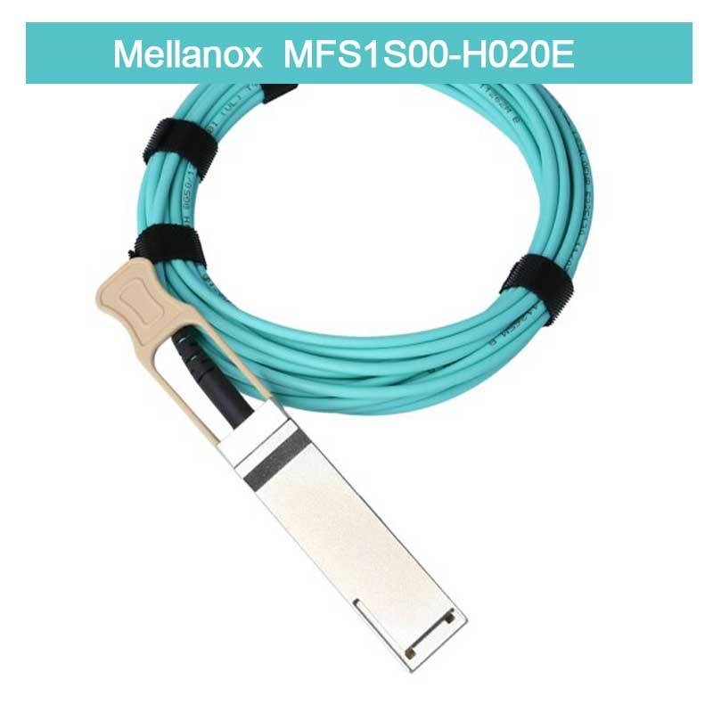 নিম্ন বিলম্ব Mellanox AOC ক্যাবল MFS1S00-H020E স্প্লিটার ক্যাবল ইথারনেট 200GbE থেকে 2x100GbE 20m
