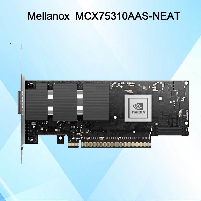 Nvidia Connectx-7 অ্যাডাপ্টার MCX75310AAS-NEAT (900-9X766-003N-SQ0) সিঙ্গেল-পোর্ট OSFP ইনফিনিব্যান্ড: NDR 400GB/S (ডিফল্ট গতি) ইথারনেট: 400gbe