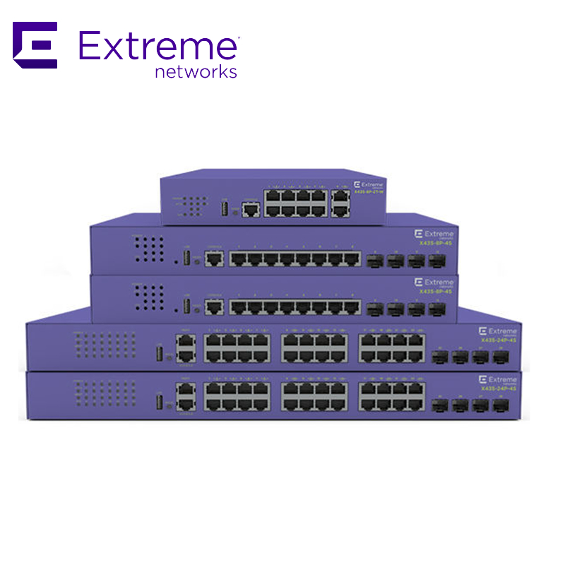 24P এক্সট্রিম নেটওয়ার্ক X435 AVB সুইচ X435 4S 68Gbps 50.6Mpps নতুন এবং মূল