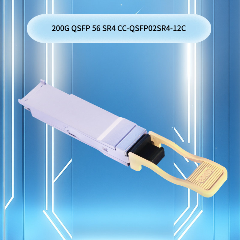 200g Qsfp56 Sr4 অপটিক্যাল ট্রান্সিভার Om4 এ 100 মি / Om3 ফাইবার হাই-পারফরম্যান্স কম্পিউটিং ইন্টারকানেক্ট ডেটা সেন্টারগুলির জন্য 70 মি