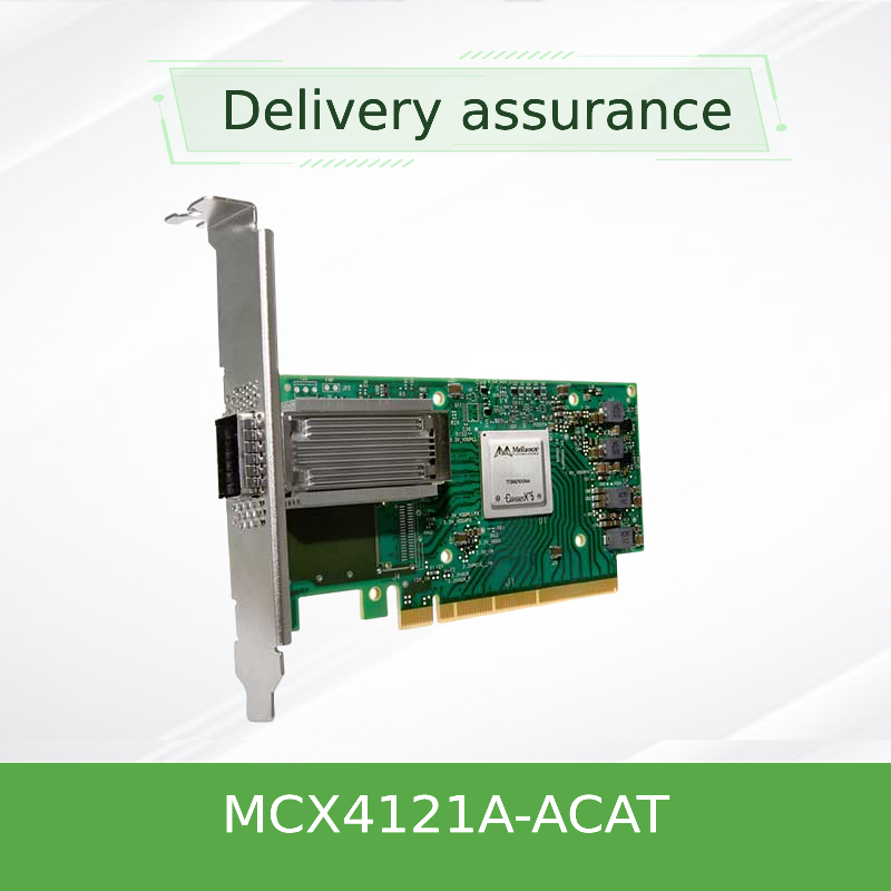 ConnectX-4 Lx EN 25GbE Mellanox নেটওয়ার্ক কার্ড ডুয়াল পোর্ট SFP28 PCIe3.0 X8 MCX4121A-ACAT