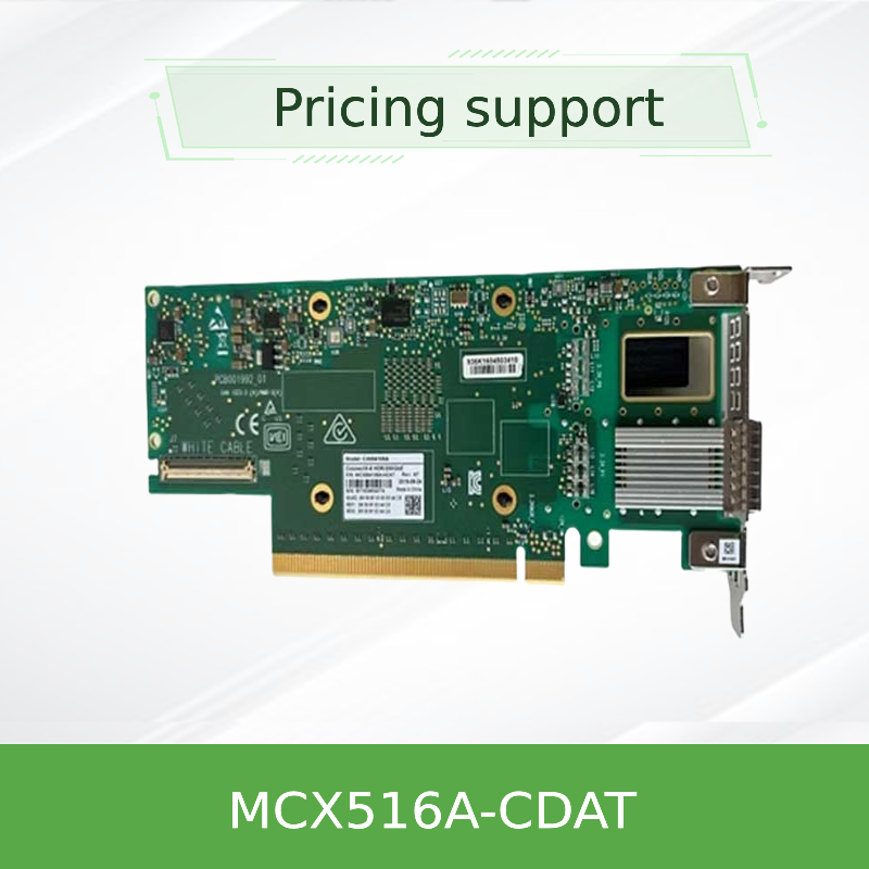 ডুয়াল পোর্ট QSFP28 Mellanox 100gbe নেটওয়ার্ক কার্ড ডেটাশিট অ্যাডাপ্টার MCX516A-CDAT PCIe 4.0 X16 লম্বা বন্ধনী