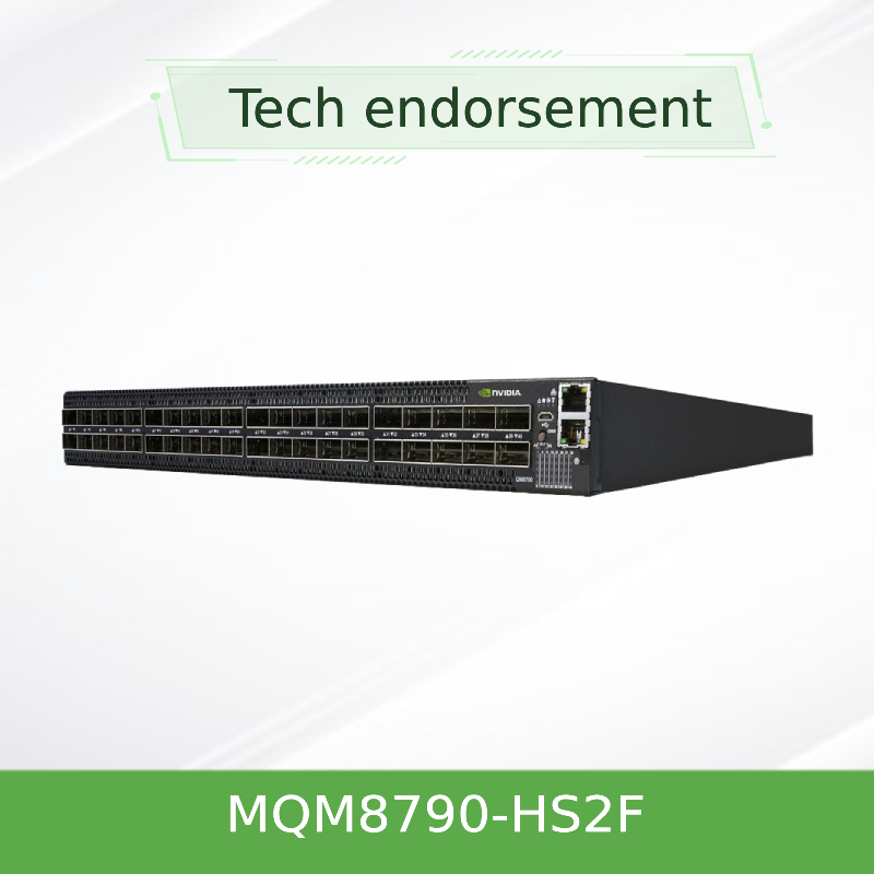 MQM8790-HS2F Mellanox নেটওয়ার্ক সুইচ 40 পোর্ট নন-ব্লকিং পরিচালিত HDR 200Gb/S
