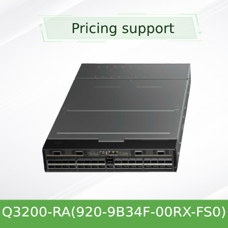 Nvidia Q3200-Ra কোয়ান্টাম-3 ভিত্তিক দুটি সংলগ্ন Xdr ইনফিনিব্যান্ড সুইচ, VLAN সমর্থন সহ, 2u 36 Xdr পোর্ট, 18 Osfp খাঁচা