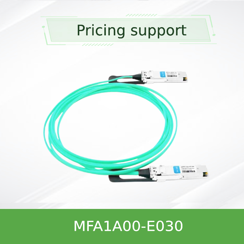 VCSEL ভিত্তিক QSFP Mellanox AOC ক্যাবল MFA1A00-E030 IB EDR 100Gb/S পর্যন্ত