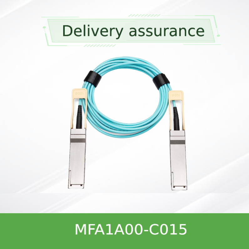 100GbE QSFP LSZH Mellanox AOC ইথারনেট কেবল MFA1A00-C015 15m