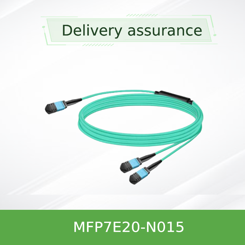 Mellanox কেবল MFP7E20-N015 মাল্টিমোড MPO-12/APC থেকে 2x MPO-12/APC প্যাসিভ ফাইবার কেবল, 15m