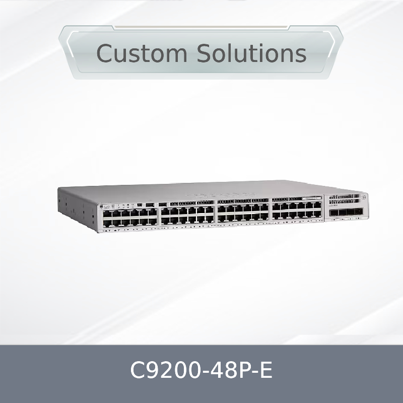 C9200-48p-E 48X 1g RJ45 Poe+পোর্ট নেটওয়ার্ক সুইচ 48 পোর্ট Poe+নেটওয়ার্ক প্রয়োজনীয়তা X1 AC পাওয়ার সাপ্লাই সহ