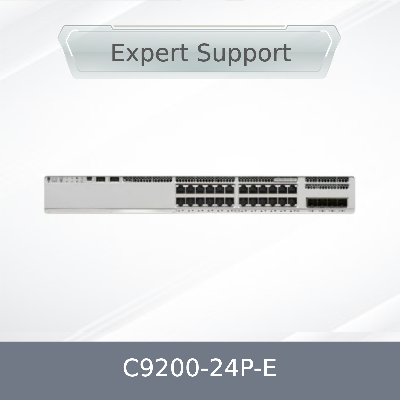মূল C9200-24p-E 9200 লেয়ার 2 ইথারনেট 24 পোর্ট পো নেটওয়ার্ক সুইচ Qos ফাংশন সহ