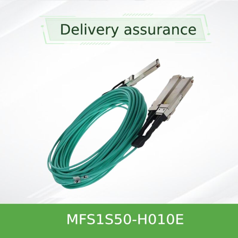 NVIDIA mellanox MFS1S50-H010E 200Gb/s থেকে 2x100Gb/s QSFP56 সক্রিয় অপটিক্যাল স্প্লিটার ক্যাবল10m AOC