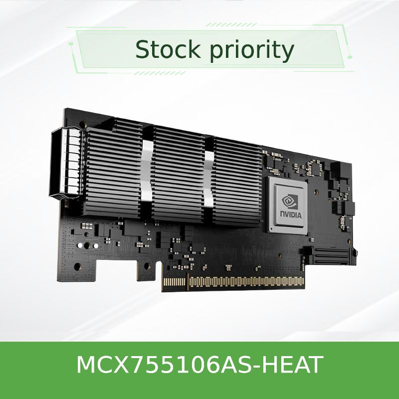 NVIDIA ConnectX-7 MCX755106AS-HEAT NDR 400Gb/s ইনফিনিব্যান্ড স্মার্ট অ্যাডাপ্টার