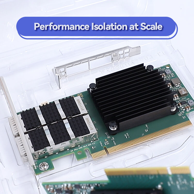 NVIDIA ConnectX-7 NDR 400Gb/s ইনফিনিব্যান্ড অ্যাডাপ্টার MCX75310AAS-HEAT | PCIe Gen5 ডুয়াল-পোর্ট