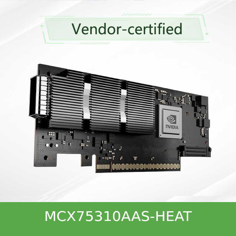 ConnectX‐7 MCX75310AAS‐HEAT 400G এনডিআর স্মার্ট এনআইসি